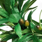 1.85m Olive Green Leaf Artificial Plant Vine Garland Hanging Wedding Arch Decoration Wreath Garden Home Floral Decor - Image 4