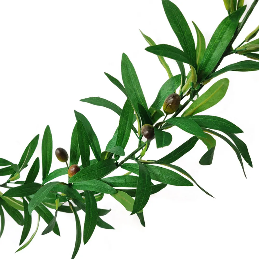 1-85m-Olive-Green-Leaf-Artificial-Plant-Vine-Garland-Hanging-Wedding-Arch-Decoration-Wreath-Garden-Home-4.webp 1.85m Olive Green Leaf Artificial Plant Vine Garland Hanging Wedding Arch Decoration Wreath Garden Home Floral Decor - Image 5