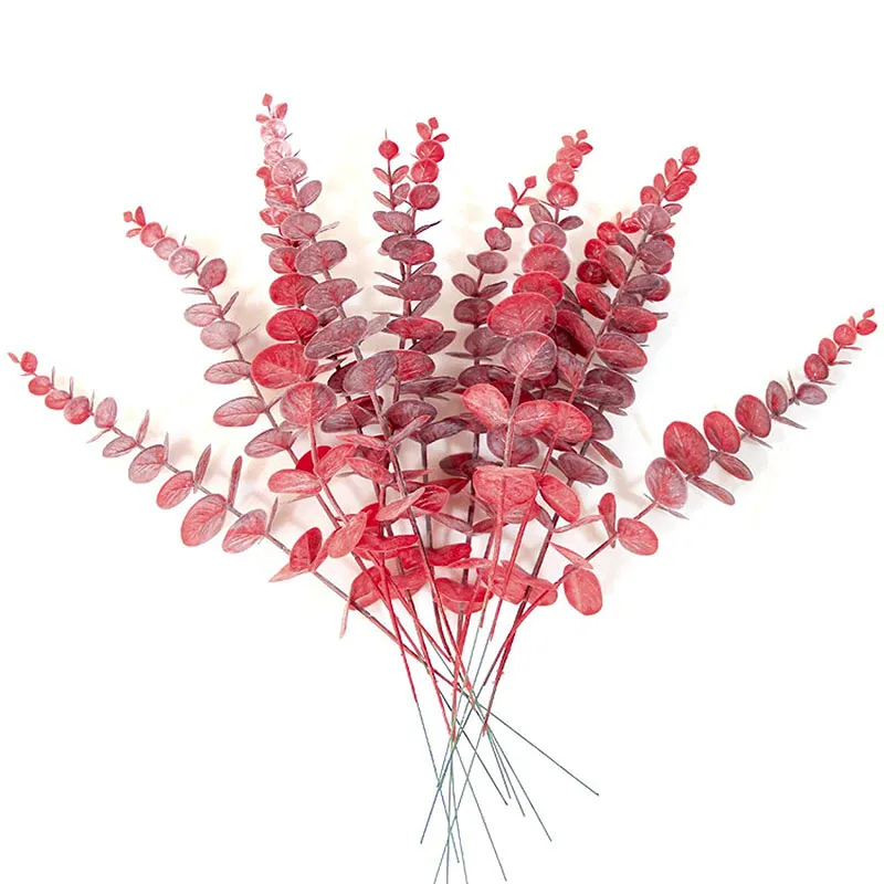 10PCS-Gold-Eucalyptus-Leaf-Artificial-Plants-Diy-Christmas-Fake-Plant-Flower-Bouquet-Ornament-Home-Garden-Party-3.webp 10PCS Gold Eucalyptus Leaf Artificial Plants Diy Christmas Fake Plant Flower Bouquet Ornament Home Garden Party Wedding Decor - Image 4