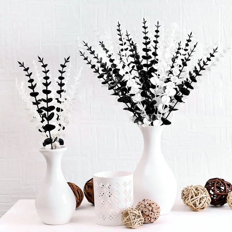 10PCS-Gold-Eucalyptus-Leaf-Artificial-Plants-Diy-Christmas-Fake-Plant-Flower-Bouquet-Ornament-Home-Garden-Party-4.webp 10PCS Gold Eucalyptus Leaf Artificial Plants Diy Christmas Fake Plant Flower Bouquet Ornament Home Garden Party Wedding Decor - Image 5