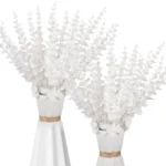 10PCS Gold Eucalyptus Leaf Artificial Plants Diy Christmas Fake Plant Flower Bouquet Ornament Home Garden Party Wedding Decor - Image 6