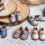 Blythe Baby Shoes Mini Toy Accessories OB22 Shoes Checker Shoes Small Cloth UFDOLL Mini Body OB24 Handmade Cowhide Shoes - Image 3