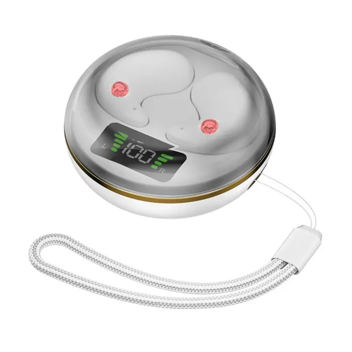 Led Display Headphones Led Power Display Hifi Stereo Sound Invisible Mini By-8 Consumer Electronics Stereo Music Headphones - Image 2