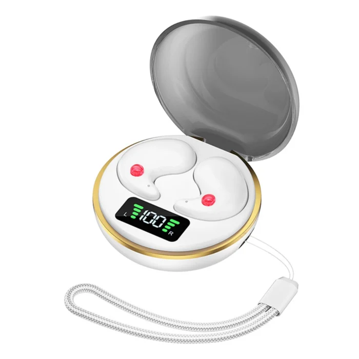 Led Display Headphones Led Power Display Hifi Stereo Sound Invisible Mini By-8 Consumer Electronics Stereo Music Headphones - Image 3