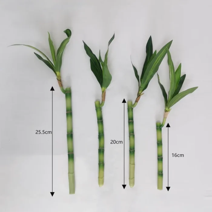 New 40cm rFtificial Lucky Bamboo Succulent Fake Plant Flower Green Potted Garden Outdoor Dining Table Fish Tank Home Decoration - Image 6