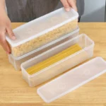 Noodle Storage Box Useful Things for Kitchen Accessory Long Noodles Crisper Box Airtight Containers for Food Item Boxes Home - Image 4