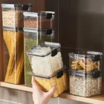 Sealed plastic food storage box cereal candy Dried jars with lid fridge storageTank containers household items kitchen organizer - Image 3