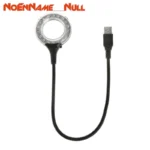 USB Gadgets Ring LED Light USB Table Desk Lamp 5V Bright Bulb Flexible Gooseneck Adjustable Angle Reading Camping Laptop Desktop - Image 3