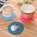 USB Warmer Gadget Cartoon Silicone thin Cup-Pad Coffee Tea Drink usb Heater Tray Mug Pad nice Gift - Image 3