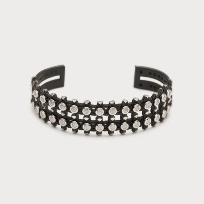 Vintage Black Plastic Bangle - Image 1